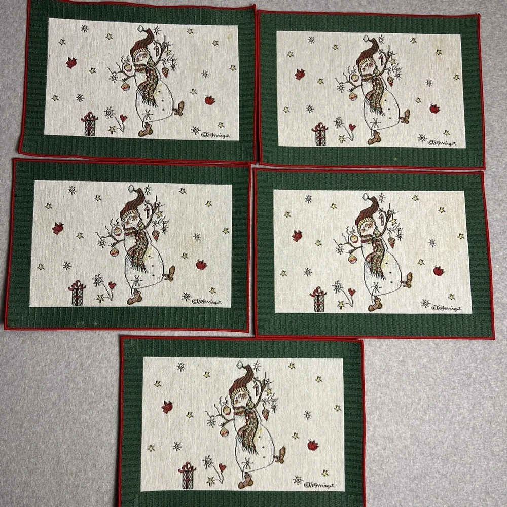 Winter Placemats-Set of 14-Susan Winget 